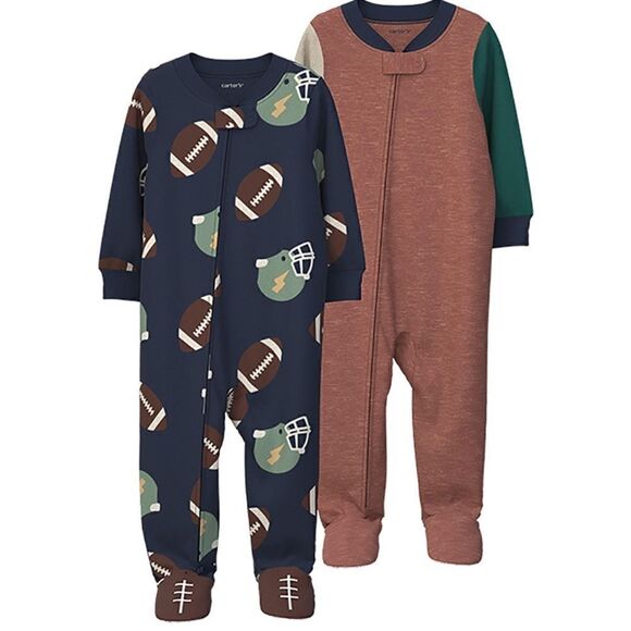 Carters  2 pack fleece pajamas - Picture 1 of 8